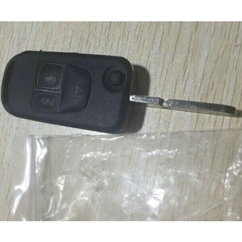 3 Buttons Replacement Flip Remote Key Shell Case For Benz S M With HU39 Blade Fob Key Blank 5PCS/lot