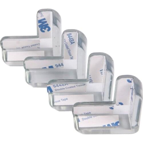 20PCS High Quality Clear Baby Safety table Corner Silica Edge Corner Guards Transparent Soft Collision Angle corner L protector