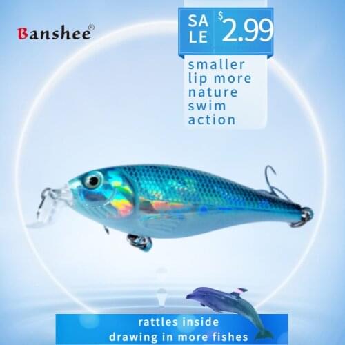 Banshee 5cm 4.9g Tungsten weight system Top fishing lures minnow crankbait pike wobblers quality fishing tackle bait for fishing