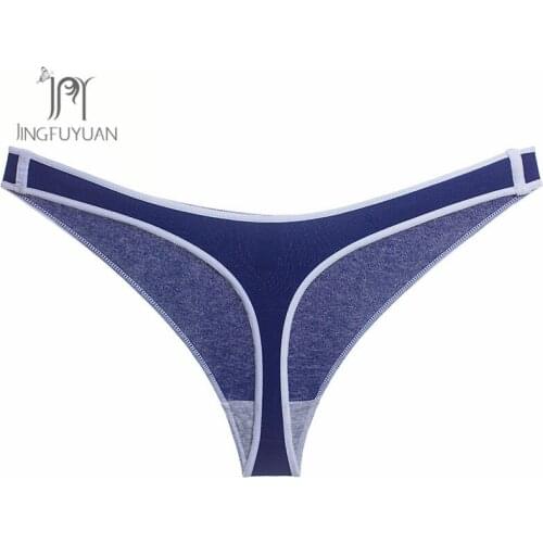 Seamless Soft Women Underwear Cotton G-String Thong Panties Triangle Female Briefs Comfortable Solid Design Cotton Panties