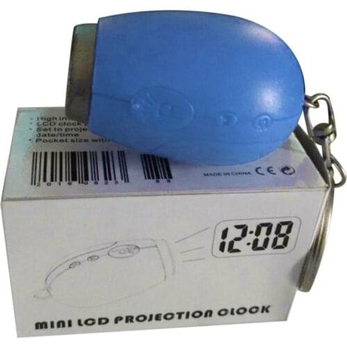 Mini Digital Projection Clock Portable LED Clock Wall Ceiling Time Projection Watch Magic Night Light Electronic Clock