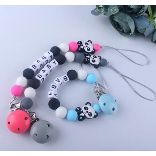Baby Teether Anti-lost Chain Food Safety Pacifier Clip New Pacifier Chain Baby Products Silicone Nipple Clip Anti-lost Chain