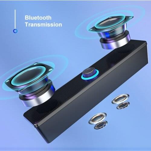 USB Bluetooth V5.0 Speaker Portable Speaker Wireless Soundbar Bluetooth Mobile Phone Sound Box Radio Subwoofer Computer Speakers