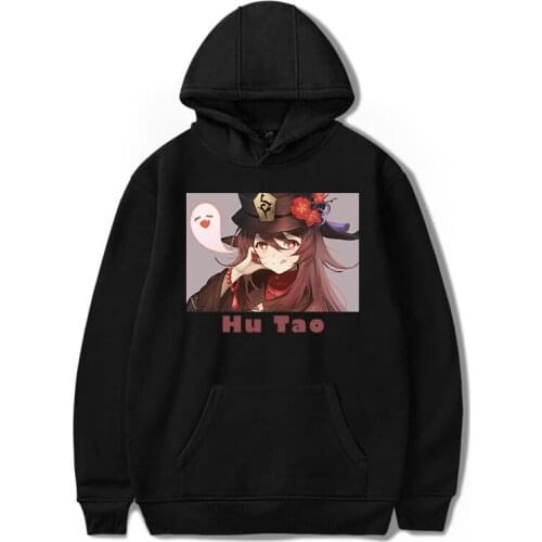 Hu Tao Hoodie Aesthetic Fashion Streetwear Kawaii Printed Genshin Impact Harajuku Clothing Tops Casual Women Unisex Sweatshirt