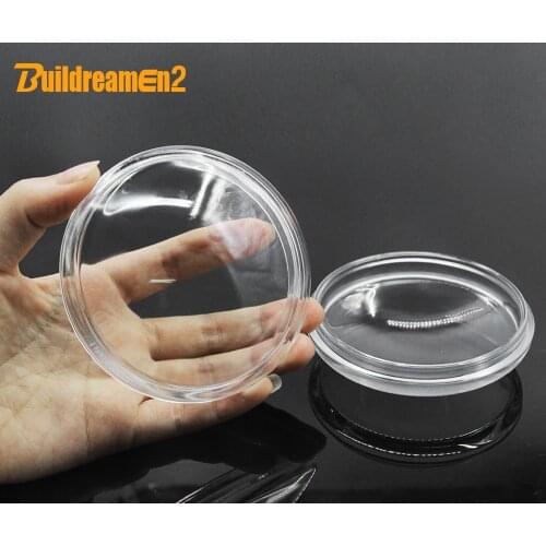 Buildreamen2 90mm Diameter Round Fog Light Transparent Glass Cover For Mitsubishi Pajero Triton Outlander L200 Colt Galant RVR