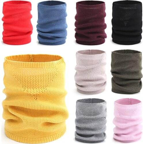 Fashion Ring Scarf Unisex Female Geometric Warm Fur Women Winter Neck Snood Scarves Neck Wraps Solid Cashmere Bufanda 2020