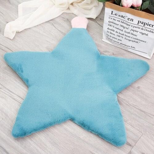Nordic Style Soft Plush Crown Carpet Polyester Plain Fashion Star Shape Plush Carpet Fancy Heart Shaggy Carpet