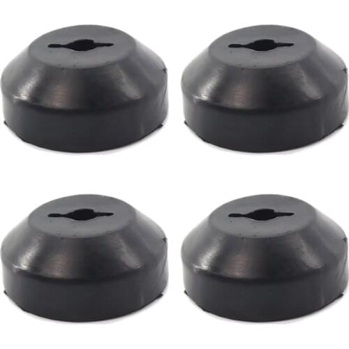 Set of 4 Trailer Ramp Door Bumper - Cargo Hatch Rubber Bump Stop Round 2.5" inch