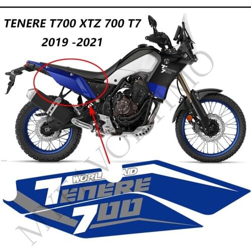 FOR YAMAHA Tenere T700 XTZ 700 T7 Motorcycle Fuel Tank Stickers Pad Decal Set Kit Protector Trunk Luggage 2019 2020 2021