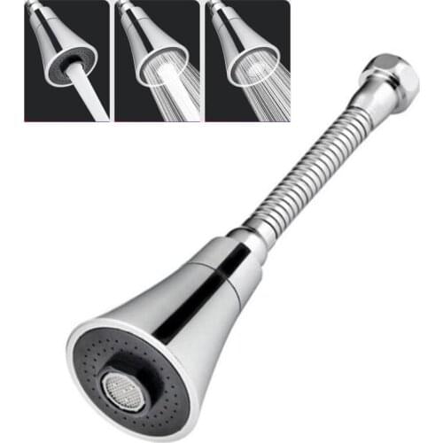 Kitchen Water Tap Faucet Adjustable Pressure Rotating Water Tap Shower Head Water Saving Shower Faucet Nozzle Extension Adapter