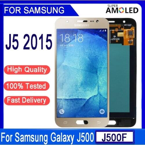 Original 5.0”Amoled J500 LCD For Samsung Galaxy J5 2015 J500F J500H J500M J500FN LCD Display Touch Screen Digitizer Assembly