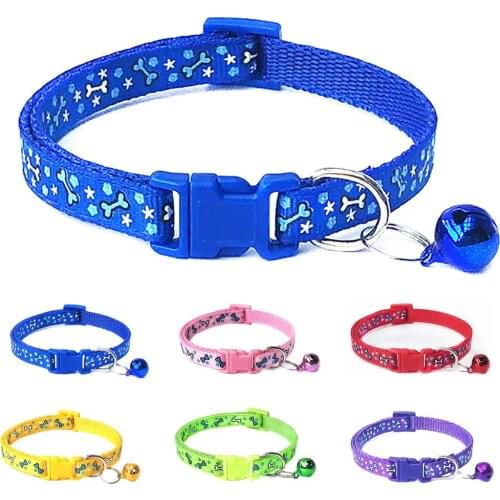 Pet Supplies Cat Collar With Bell Adjustable Buckle Collar Cat Pet Supplies Cat Accessories Collar Small Dog Chihuahua with Bell