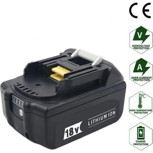 18V 6000mAh for Makita BL1830 BL1840 BL1850 Rechargeable Lithium Battery Cordless Drill Power Tools Backup Replacement Battery