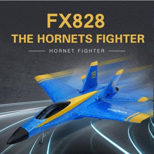 2.4GHz Remote Control Airplane Model Children Toys Epp Fixed Foam Wing Fx828 High Speed Model Airplane Outdoor Kids Gifts Glider