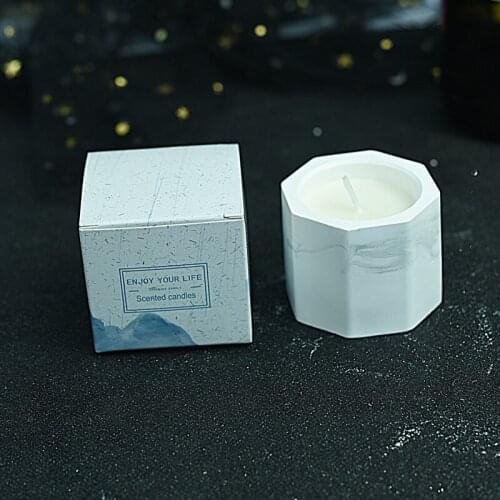 Wedding Gift Smokeless Aromatherapy Candle Marbling Soybean Wax Atmosphere Hand Gift Romantic Christmas Gift