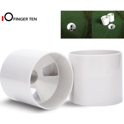 Bright White Durable Plastic Golf Hole Cup for Practice Putting Green Training Ball Socket Standard Size