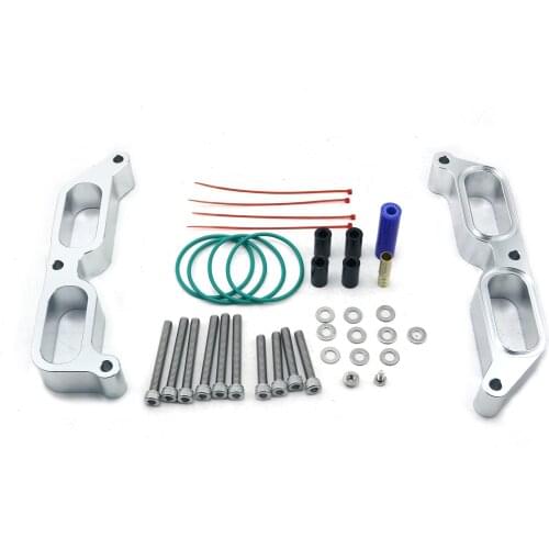 Billet Power Block Intake Manifold Spacer Car Accessory Kit Silver Aluminum For 13-19 Subaru BRZ Engine