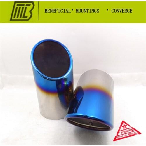 2 colors Car styling resistance muffler for Q7 3.0T Exhaust Tip for AUDI Q7 quattro special pipe inlet 95mm.length 175mm