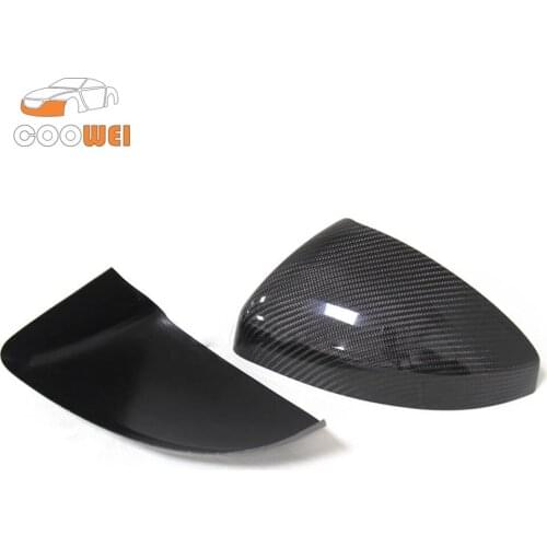 2PCS:Add on style carbon fiber mirror cover rear view mirror for AUDI R8 2016