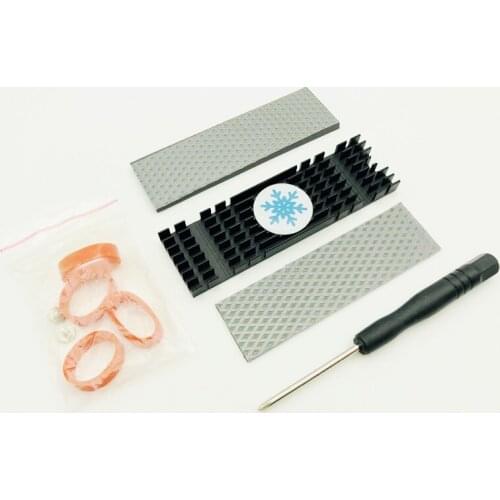 5PCS N80 NVME NGFF M.2 2280 PCIE SSD Heatsink Passive Cooling Cooler Aluminum Heat Sink Thermal Pad Heat Dissipation Radiator