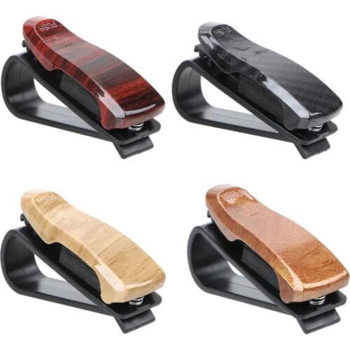 Atuo Wood Grain Sun Visor Glasses Case Car Accessories ABS Sunglasses Eyeglasses Glasses Holder Auto Fastener Ticket Clip