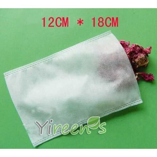 Free shipping! 100pcs 120 X180mm Non-woven Fabric tea filters, Heat sealing Empty teabag, Herb tea bag, for Chinese medicine