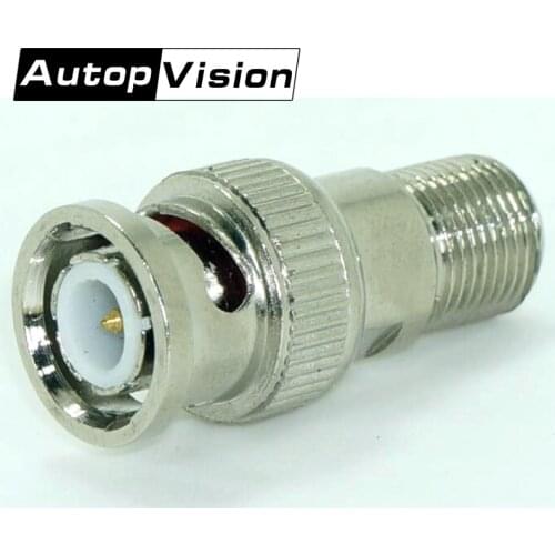 DHL FREE 500pcs/lot BNC Connector Male To F Plug Female TV Cable Connector Wiring F Head TV Line Adapter for CCTV Camera