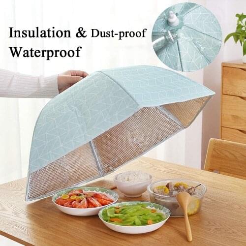 Large Foldable Insulated Waterproof Food Cover Tent with Aluminum Foil for Home Outdoors Keep Out Flies Bugs Mosquitoes