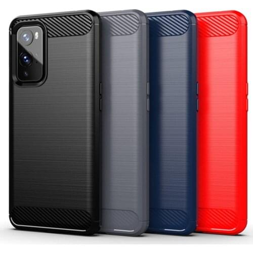 For OnePlus 9 9R Case Luxury Carbon Fiber Skin Full Soft Silicone Cover Shockproof Case For OnePlus 9 Pro OnePlus9 Phone Cases