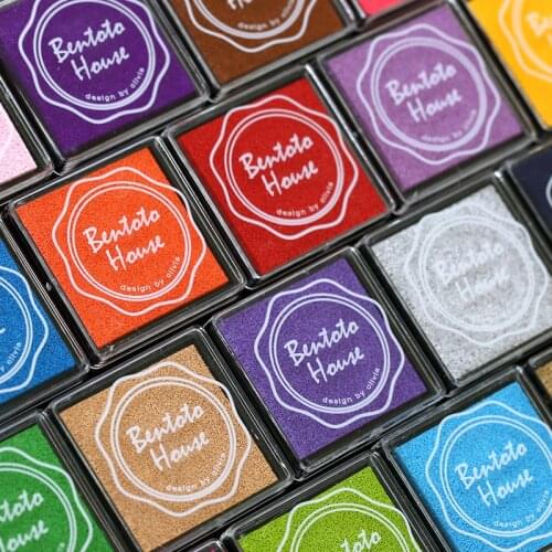 20 colors DIY Scrapbooking Vintage Crafts Ink pad Colorful Teacher Inkpad Stamps Sealing Decoration Stamp Toy Gift