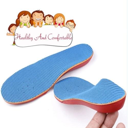 USHINE EU19-35 Blue Sprot Arch Support Sports Kids X legs Insoles Kids Insoles Orthopedic Children Sneakers Insoles