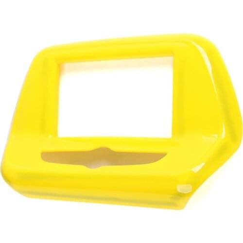 BBQ@FUKA Car Accessories 7" Car Interior ABS Yellow Color GPS Navigation Panel Frame Trim Cover Fit For Chevrolet Camaro 2017