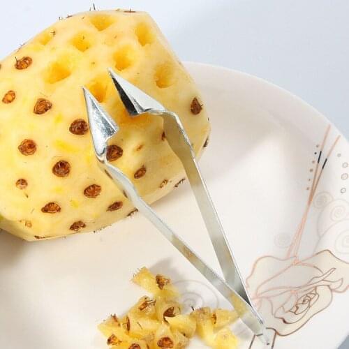 Kitchen Fruit Stainless steel pineapple clip pineapple knife to clip out seed