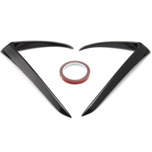 For Tesla Model 3 spoiler headlight eyelid trimming eyebrow stickers, car lights eyebrow decoration stickers fog light frame