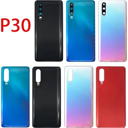 New Back Glass Rear Cover For Huawei P30 Back Cover Lens Battery Door Housing Battery