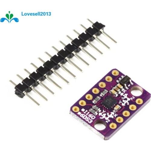 New 6-axis Rate Gyro BMI160 GY- BMI160 6DOF Gravity Accelerometer Sensor Module IIC SPI