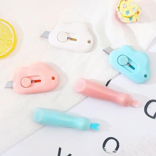 Cloud Shape Mini Portable Utility Knife Paper Express Unpacking Envelope Office Cutting Paper Art Cutter Stationery