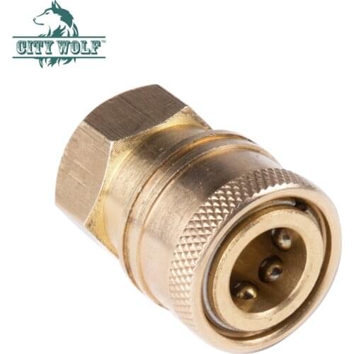 City wolf high pressure washer total brass G1/4 female thread quick connector snow foam lance adaptor car washer accessory