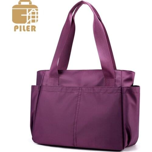 Piler Large Shoulder Hobos Bag Nylon Women Handbag Luxury Designer Crossbody Bag Vintage Ladies Handbag Purse Messenger Bags
