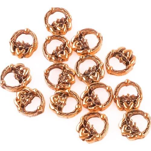 F775 Golden basket shape floating charms for living memory glass floating locket charms DIY jewelry 20pcs/lot
