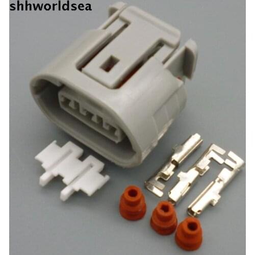 Shhworldsea 5sets 3pin ALTERNATOR LEAD REPAIR Fits for mitsubishi oval Harness for Toyota for Suzuki 3 way Plug 6189-0443