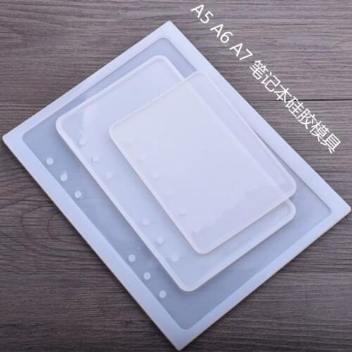 Silicone Notebook Mold A5 A6 A7 Crystal Mirror Mold For Resin DIY Jewelry Making