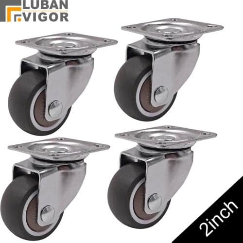 2inch Super mute wheels/casters,TPE wheel diameter 50mm,bear 40kg/pcs,For furniture,sofa,Showcase,home hardware