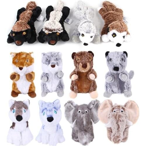 Pet products plush toy dog bite teeth out training short plush animal toys