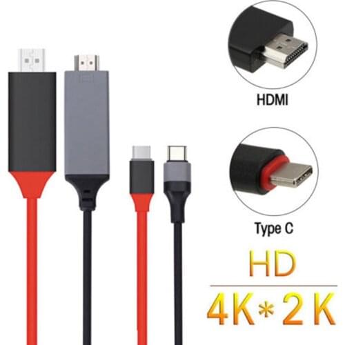 USB C Hdmi Cable USB 3.1 Type C to HDMI HDTV AV Cable Adapter 4K For Samsung Galaxy S9 S8 Nokia 950 950XL LG G5 G6 Htc Macbook