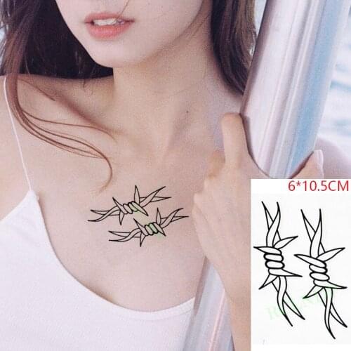 Waterproof Temporary Tattoo Sticke Rope knot ins Body Art flash tatoo fake tatto for Women Men