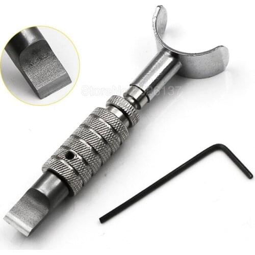 Extendable Leather Manual Carving Knife Rotate Cutter Head Whirling Ceramic Steel Sculpture Enchase Printing Diy Cowhide Tools