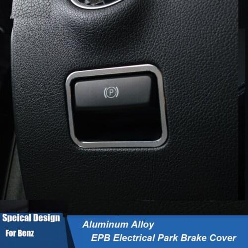 YUNC Aluminum alloy AMG Styling Car EPB Electrical Park Brake Trim Ring For Mercedes-Benz CLA200 CLA220 CLA260