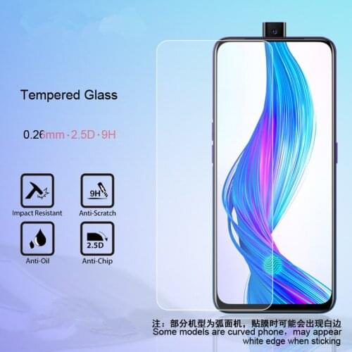 2 pcs 0.26 mm cell phone Tempered Glass Screen Protector For OPPO realmeX realmeX lite K3 A9