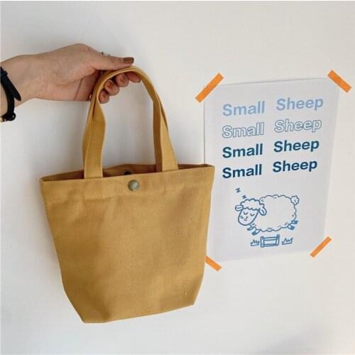 Women Canvas Shopping Bags Female Cloth Shoulder Environmental Storage Handbag Reusable Foldable Eco Grocery Totes 5 Pure Color